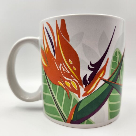 Vintage Island Heritage Bird Of Paradise II Ceramic Coffee Mug 12oz - Picture 3 of 8
